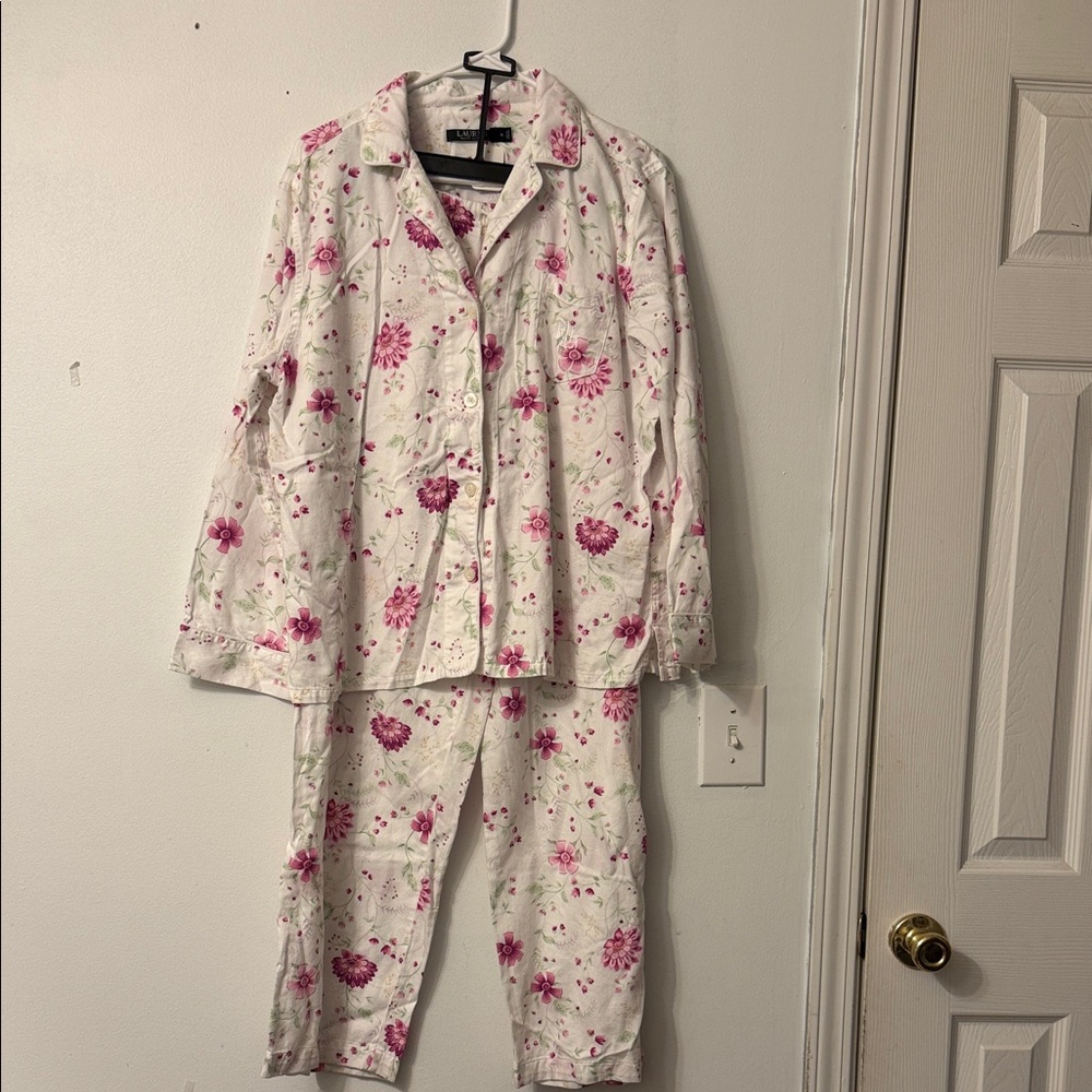 Lauren Ralph Lauren Pink Floral Kids Pajama Set
